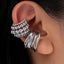 Bulk Gold Plated Plain Alloy Adjustable No-Piercing Ear Cuff Earrings