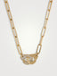 Gold Handcuff Gold Cubic Zirconia Copper Necklace For Women Bulk