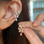 Wholesale Butterfly Pearl Cubic Zirconia Anti-Tarnish Single Ear Cuff
