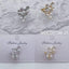 Bulk Bow Gold Silver CZ Pearl Anti Tarnish Copper Single Ear Cuff