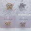 Butterfly Gold Silver CZ Rhinestone Anti Tarnish Single Ear Cuff Bulk