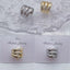 Bulk Triple Layer Gold Silver CZ Anti Tarnish Copper Single Ear Cuff