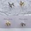 Bulk Layer Of Stars Gold Silver CZ Anti Tarnish Copper Single Ear Cuff
