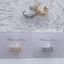 Pattern Gold Silver CZ Anti Tarnish Single Ear Cuff Bulk