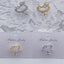 Minimal Chain Drop Gold Silver CZ Anti Tarnish Single Ear Cuff Bulk