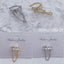 Trendy Star Chain Gold Silver CZ Anti Tarnish Single Ear Cuff Bulk