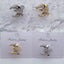 Bulk Moon And Star Gold Silver CZ Anti Tarnish Copper Single Ear Cuff