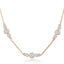 Brass 18K Rose Gold Three Piece Chain Collar Pendant For Women Bulk