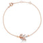 Brass 18K Rose Gold Marquise Vine Bracelet For Women Bulk
