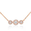 Brass 18K Rose Gold Trilogy Solitaire Pendant For Women Bulk
