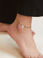 Evil Eye Hama Mother Of Pearl Gold Link Chain Single Charm Anklet Bulk