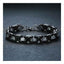 316L Stainless Steel Black Byzantine Bracelet For Men Bulk