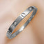 American Diamond Silver Stainless Steel Kada Bracelet Men Bulk