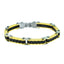 Geometric Designer 18K Gold Black Accent Stainless Steel Bracelet Bulk