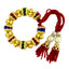 Handcrafted Red Thread Gold Pearl CZ Free Size Stretch Bracelet Bulk