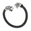 Rope Snake Lion Dragon Stainless Steel Black Silver Kada Bracelet Bulk