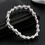 Bike Motor Cycle Chain Silver 316L Stainless Steel Bracelet Men Bulk