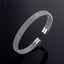 Slim Mesh Silver Stainless Steel Cuff Kada Bangle Bracelet Men Bulk