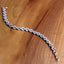 Silver Cubic Zirconia Eternity Bracelet For Women Bulk