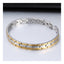 Silver Gold Stainless Steel Magnetic Therapy Health Energy Bracelet