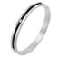 Rope Black Silver 316L Stainless Steel Kada Bracelet For Men Bulk