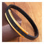Black 18K Gold 316L Stainless Steel Openable Kada For Men Bulk