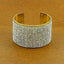 Party American Diamond Cubic Zirconia 18K Gold Cuff Kada Bangle Bulk