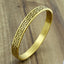 Daily Wear 18K Gold Stainless Steel Oval Bangle Bracelet Men Bulk