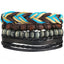 Tibetan Beaded Braided Leather Wrist Wrap A Band Strap Bracelet Bulk