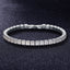 Princess Cut CZ American Diamond Silver Tennis Bracelet Bulk