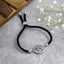 Aum Om Silver Black American Diamond Adjustable Thread Bracelet Bulk