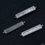 Silver Baguette Cubic Zirconia American Diamond Centre Pcs Women Bulk