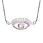 Turkish Evil Eye Cubic Zirconia Diamond Necklace Pendant Chain Bulk