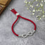 Infinity Silver Pink Cubic Zirconia Adjustable Thread Bracelet Bulk