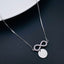 Copper CZ Silver Infinity Charm Necklace Pendant Chain Bulk