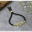 Evil Eye Good Baguette Gold Black CZ Thread Bracelet Bulk