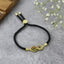 Infinity Rainbow Gold Black CZ Adjustable Thread Bracelet Bulk