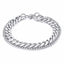 Layered Silver 316L Stainless Steel Curb Popcorn Chain Bracelet Bulk