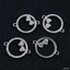 Heart Silver Cubic Zirconia American Diamond Centre Pcs For Women