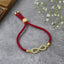 Infinity 18K Gold Pink Cubic Zirconia Adjustable Thread Bracelet Bulk