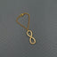 Infinity Copper Gold CZ Link Chain Watch Charm Chain Bulk