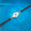 Hamsa Hand Evil Eye Mother Of Pearl Zircon 22K Gold Hand Mangalsutra Bracelet For Women