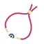 Pink White Enamel Thread Turkish Evil Eye Bracelet For Women Bulk