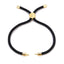 Black Gold Threads Adjustable Bracelet For Women Bulk