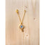 Copper Flower Evil Eye Cubic Zirconia Drop Gold Watch Charm Women Bulk