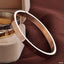Screw Slim Rose Gold Stainless Steel Openable Kada For Women