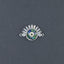 Evil Eye Eyelash Abalone Gold American Diamond Crystal Centre Pcs Bulk