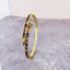 Rainbow Nail American Diamond Crystal Gold Openable Kada Bangle Bulk