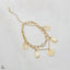Stainless Steel Gold Lock Heart Link Chain Bracelet Women Bulk