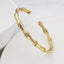 Copper Crystal Cubic Zirconia Gold Bangle Cuff Kada Women Bulk